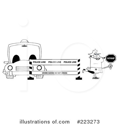 Police Car Clipart #223273 by Hit Toon