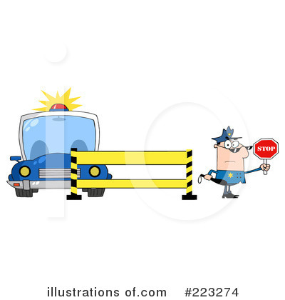 Royalty-Free (RF) Police Clipart Illustration by Hit Toon - Stock Sample #223274