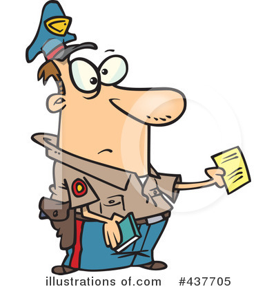 Royalty-Free (RF) Police Clipart Illustration by toonaday - Stock Sample #437705
