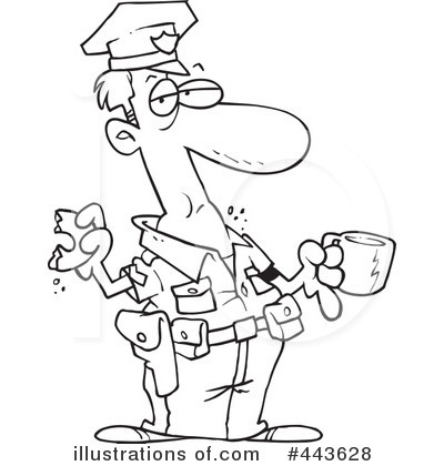 Royalty-Free (RF) Police Clipart Illustration by toonaday - Stock Sample #443628