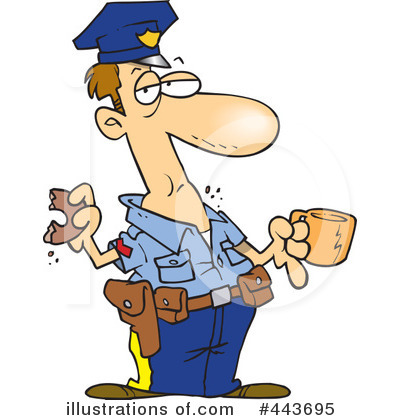 Royalty-Free (RF) Police Clipart Illustration by toonaday - Stock Sample #443695