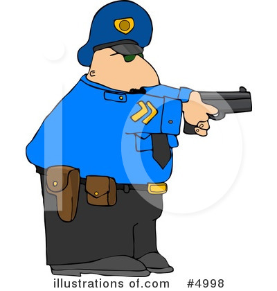 Royalty-Free (RF) Police Clipart Illustration by djart - Stock Sample #4998