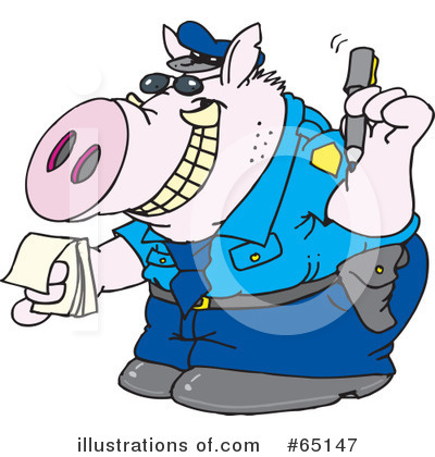 Royalty-Free (RF) Police Clipart Illustration by Dennis Holmes Designs - Stock Sample #65147