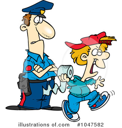 Royalty-Free (RF) Police Man Clipart Illustration by toonaday - Stock Sample #1047582