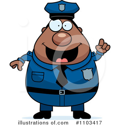 Royalty-Free (RF) Police Man Clipart Illustration by Cory Thoman - Stock Sample #1103417