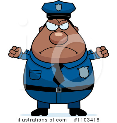 Royalty-Free (RF) Police Man Clipart Illustration by Cory Thoman - Stock Sample #1103418