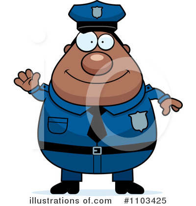 Royalty-Free (RF) Police Man Clipart Illustration by Cory Thoman - Stock Sample #1103425