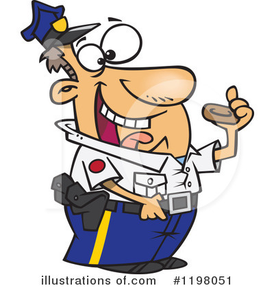 Royalty-Free (RF) Police Man Clipart Illustration by toonaday - Stock Sample #1198051