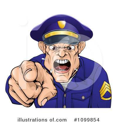 Royalty-Free (RF) Police Officer Clipart Illustration by AtStockIllustration - Stock Sample #1099854