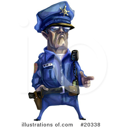 Royalty-Free (RF) Police Officer Clipart Illustration by Tonis Pan - Stock Sample #20338