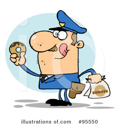 Royalty-Free (RF) Police Officer Clipart Illustration by Hit Toon - Stock Sample #95550