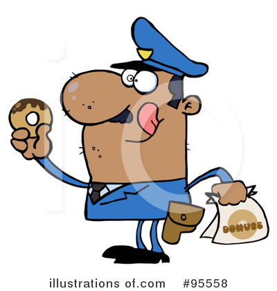 Royalty-Free (RF) Police Officer Clipart Illustration by Hit Toon - Stock Sample #95558