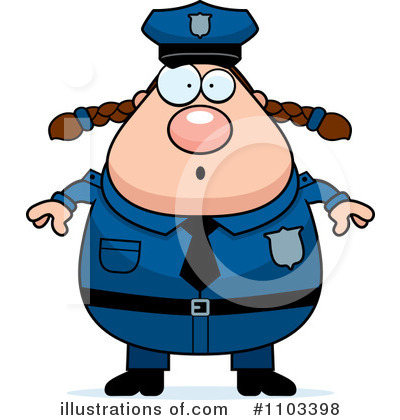 Police Woman Clipart #1103398 by Cory Thoman