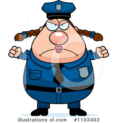 Police Woman Clipart #1103403 by Cory Thoman