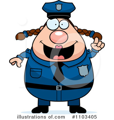 Police Woman Clipart #1103405 by Cory Thoman