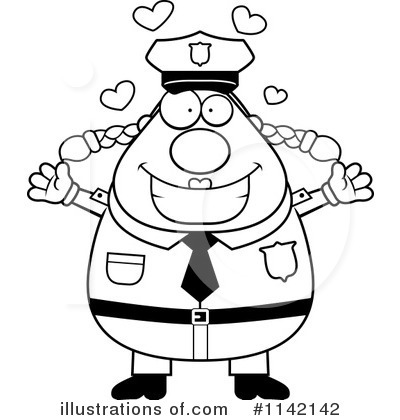 Royalty-Free (RF) Police Woman Clipart Illustration by Cory Thoman - Stock Sample #1142142