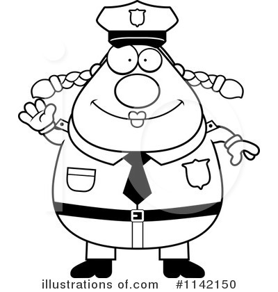 Police Woman Clipart #1142150 by Cory Thoman