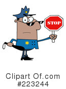 Policeman Clipart #223244 by Hit Toon