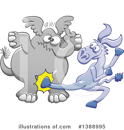 Republican Elephant Clipart #1388995 by Zooco