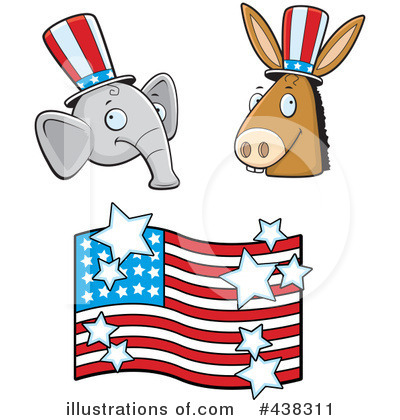 American Flag Clipart #438311 by Cory Thoman