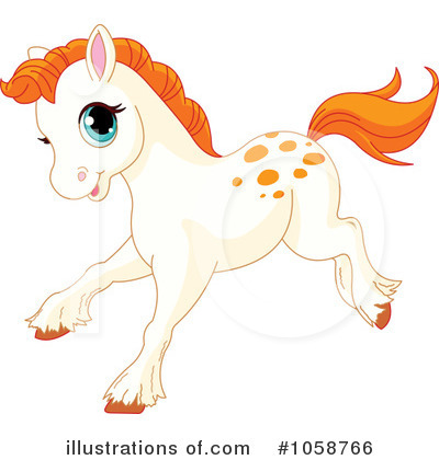 Royalty-Free (RF) Pony Clipart Illustration by Pushkin - Stock Sample #1058766