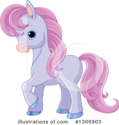 Royalty-Free (RF) Pony Clipart Illustration by Pushkin - Stock Sample #1306903