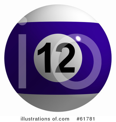 Royalty-Free (RF) Pool Ball Clipart Illustration by ShazamImages - Stock Sample #61781