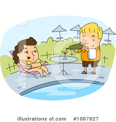 Royalty-Free (RF) Poolside Clipart Illustration by BNP Design Studio - Stock Sample #1067627