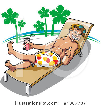 Lounge Chair Clipart #1067707 by Vector Tradition SM