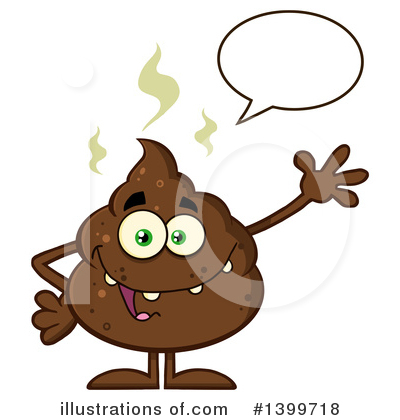 Poop Character Clipart #1399718 by Hit Toon