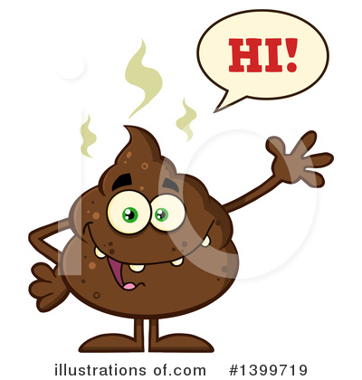 Royalty-Free (RF) Poop Character Clipart Illustration by Hit Toon - Stock Sample #1399719