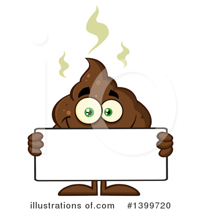 Poop Character Clipart #1399720 by Hit Toon