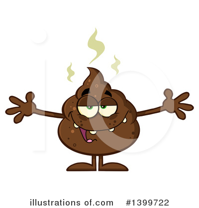 Poop Character Clipart #1399722 by Hit Toon