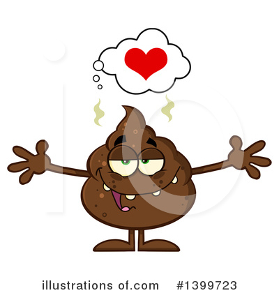 Poop Character Clipart #1399723 by Hit Toon