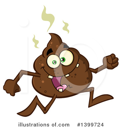 Poop Character Clipart #1399724 by Hit Toon