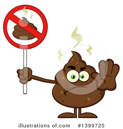 Royalty-Free (RF) Poop Character Clipart Illustration by Hit Toon - Stock Sample #1399725
