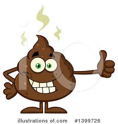 Poop Character Clipart #1399726 by Hit Toon