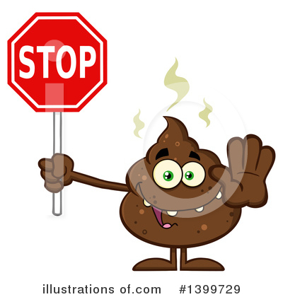 Royalty-Free (RF) Poop Character Clipart Illustration by Hit Toon - Stock Sample #1399729