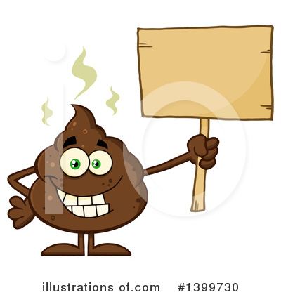 Poop Character Clipart #1399730 by Hit Toon