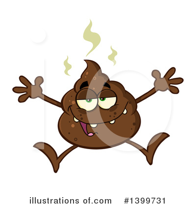 Poop Character Clipart #1399731 by Hit Toon
