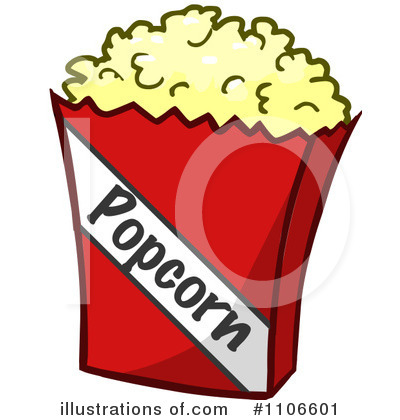 Royalty-Free (RF) Popcorn Clipart Illustration by Cartoon Solutions - Stock Sample #1106601