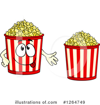Royalty-Free (RF) Popcorn Clipart Illustration by Vector Tradition SM - Stock Sample #1264749