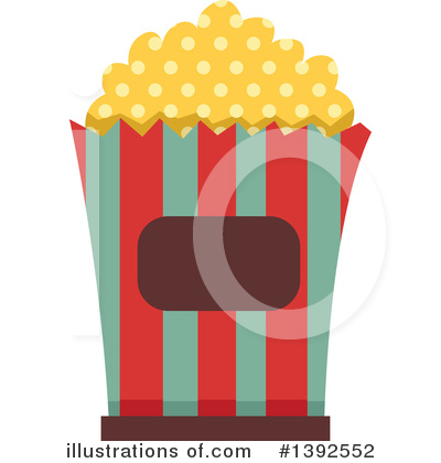 Royalty-Free (RF) Popcorn Clipart Illustration by BNP Design Studio - Stock Sample #1392552