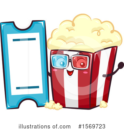 Royalty-Free (RF) Popcorn Clipart Illustration by BNP Design Studio - Stock Sample #1569723