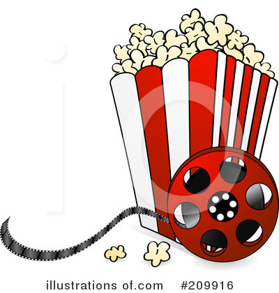 Royalty-Free (RF) Popcorn Clipart Illustration by elaineitalia - Stock Sample #209916