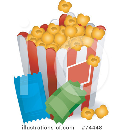 Royalty-Free (RF) Popcorn Clipart Illustration by BNP Design Studio - Stock Sample #74448