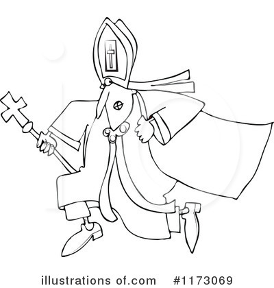Royalty-Free (RF) Pope Clipart Illustration by djart - Stock Sample #1173069