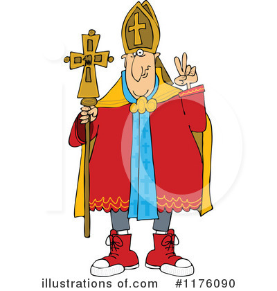 Royalty-Free (RF) Pope Clipart Illustration by djart - Stock Sample #1176090