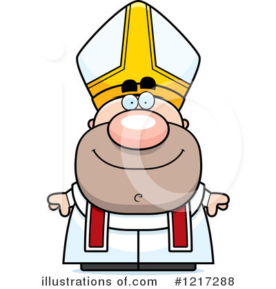Royalty-Free (RF) Pope Clipart Illustration by Cory Thoman - Stock Sample #1217288