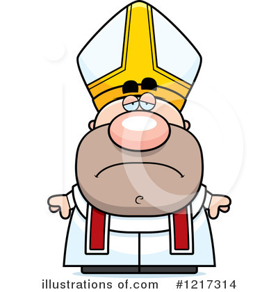 Royalty-Free (RF) Pope Clipart Illustration by Cory Thoman - Stock Sample #1217314